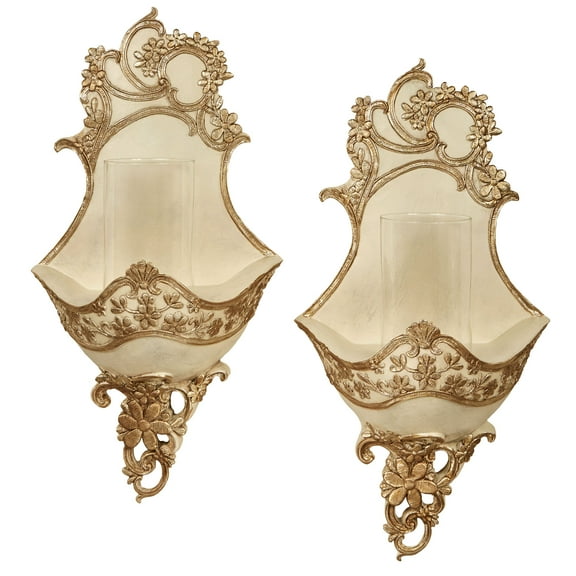 Floressa Wall Sconce Pair Multi Metallic Gold Metallic Wall Sconce Pair