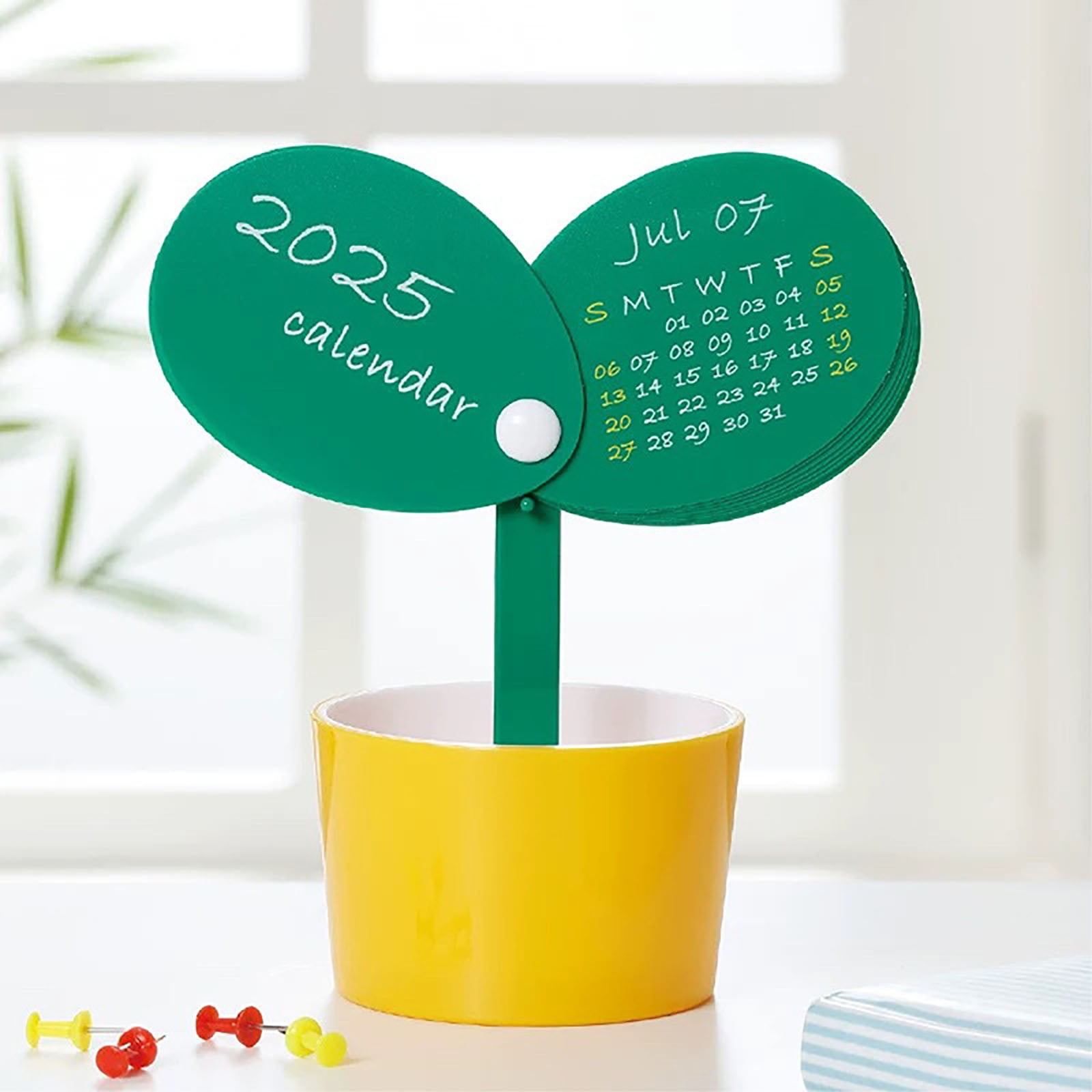 Floret Modeling Desk Calendar 2025 2026 Desktop Calendar With Pen