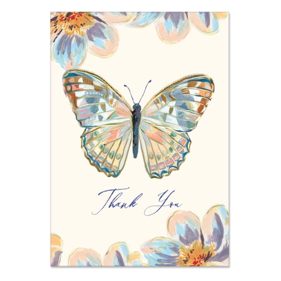 Florette Butterfly Thank You Notecards