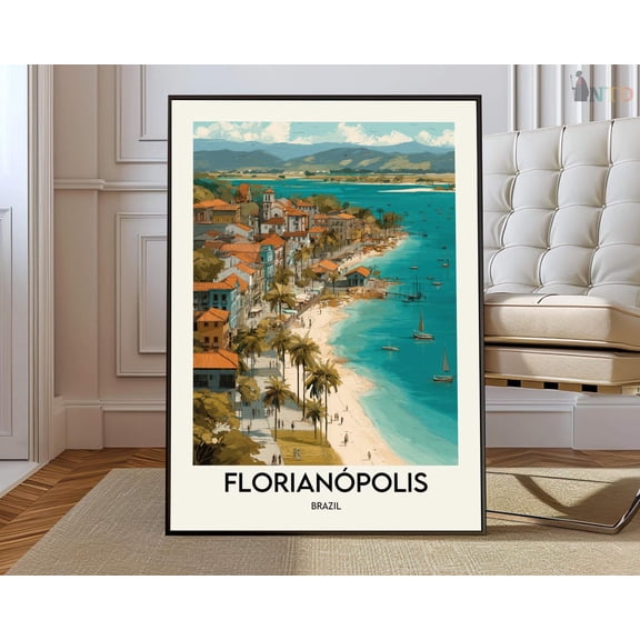 Florianopolis Brazil Coast Poster Unframed Paper Print