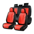 thumbnail image 1 of Florich Car Seat Covers, 5 Seats Waterproof Faux Leather Seat Cushions, Auto Protectors Universal Fit Most Cars, Black&Red, 1 of 9