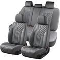 thumbnail image 1 of FLORICH Car Seat Covers Full Set, Luxury Design Seat Protectors, Universal Auto Interior Accessories Fit for Most Cars, Gray, 1 of 8