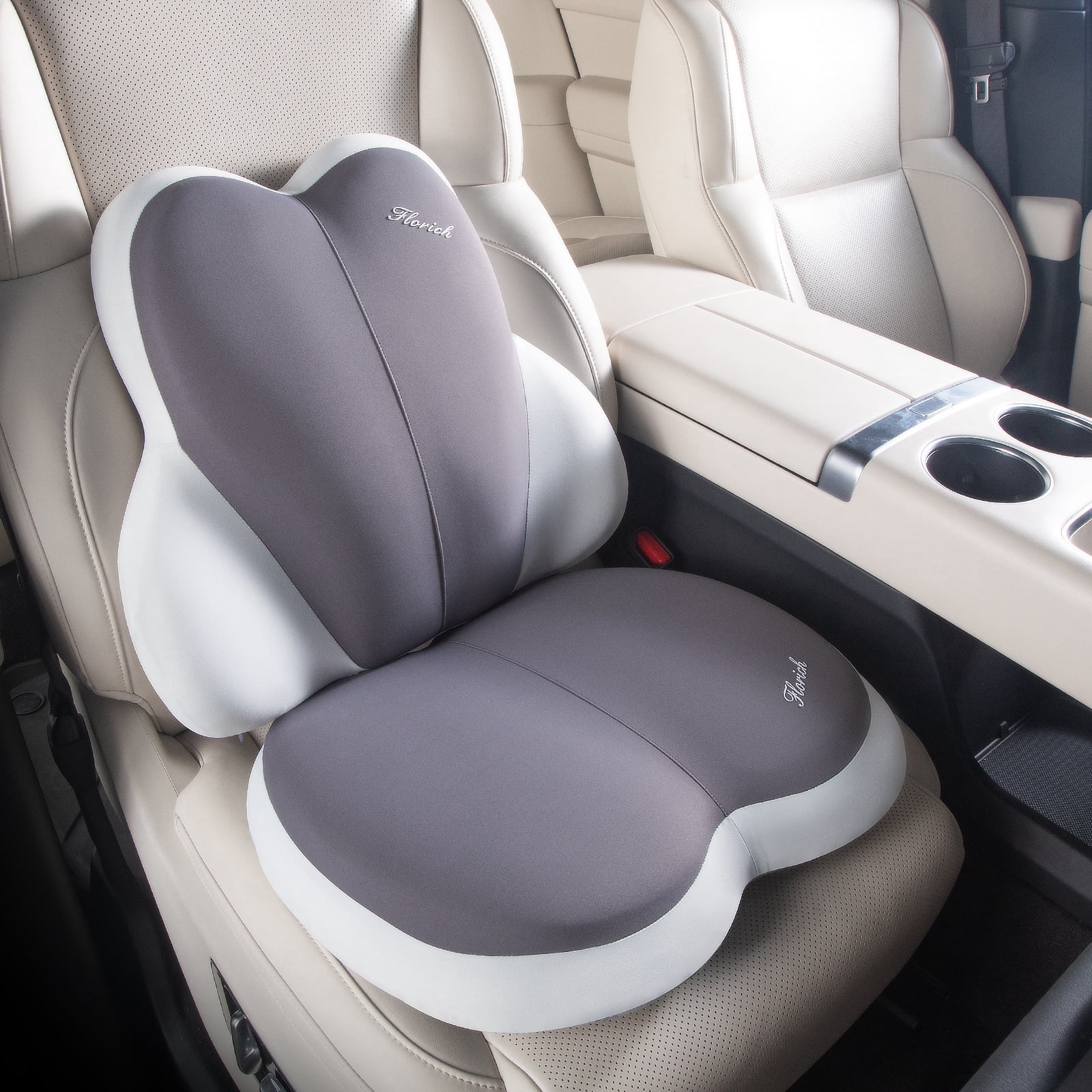 FLORICH Memory Foam Seat Cushion and Lumbar Support Pillow Set for Car ...