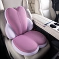 thumbnail image 1 of FLORICH Memory Foam Seat Cushion and Lumbar Support Pillow Set for Car Seat & Office, Relieves Neck, Back & Sciatica Pain, Purple, 1 of 9