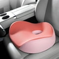 thumbnail image 1 of Florich Car Seat Cushion for Driving, Memory Foam Seat Cushion for Car Office Chair, Ergonomic Support Sciatica Pain Relief, Pink, 1 of 9