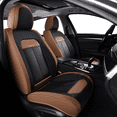 thumbnail image 1 of Florich Front Car Seat Covers, Breathable&Waterproof Faux Leather Seat Protectors, Automotive Interior Accessories Universal Fit Most Cars, Coffee, 1 of 5