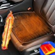 Florich Heated Seat Cushion, Bottom Cover Comfortable Anti-Slip Interior Cushions with 5V USB Extension Cable, Universal Fit for Most Cars, Black