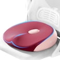 thumbnail image 1 of FLORICH Seat Cushion for Car, Office Chair & Wheelchair, Memory Foam Tailbone Cushion for Pain Relief & Posture Support, Ergonomic Design Universal Fit Cushion, Pink, 1 of 10