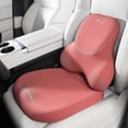 thumbnail image 1 of Florich Seat Cushion and Lumbar Support Pillow for Office Chair Car, Ergonomic Memory Foam Back Support for Office Gaming Chair Driving Seat Wheelchair, Relieves Neck, Back & Sciatica Pain, Red, 1 of 7
