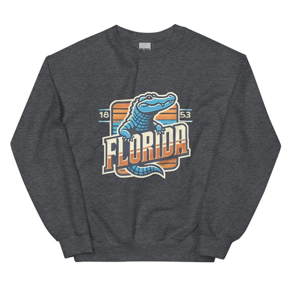 Florida 1853 Vintage Sweatshirt (Dark Heather, S)