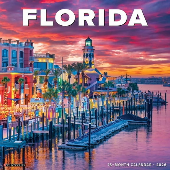 Florida 2026 Wall Calendar, (Paperback)