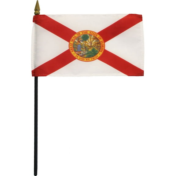 Florida - 4"X6" Stick Flag