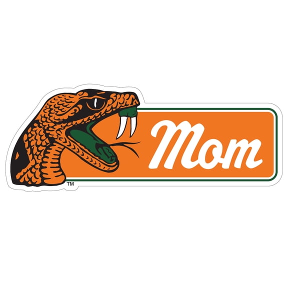Florida A&M Rattlers Proud Mom Die Cut Decal Officially Licensed Collegiate Product (3-Inches Wide)