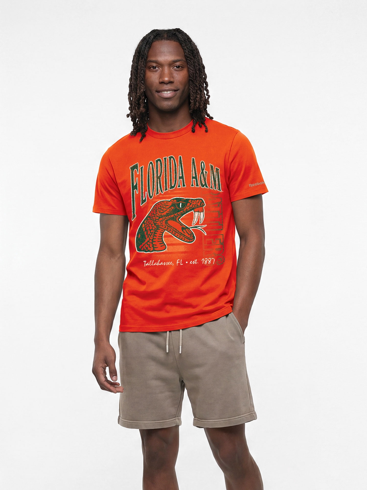 Florida A&M Rattlers Reebok Mens Crew Neck Short Sleeve T-Shirt