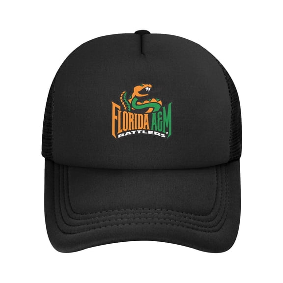Florida A&M Rattlers Solid Color Lightweight Adult Mesh Baseball Cap