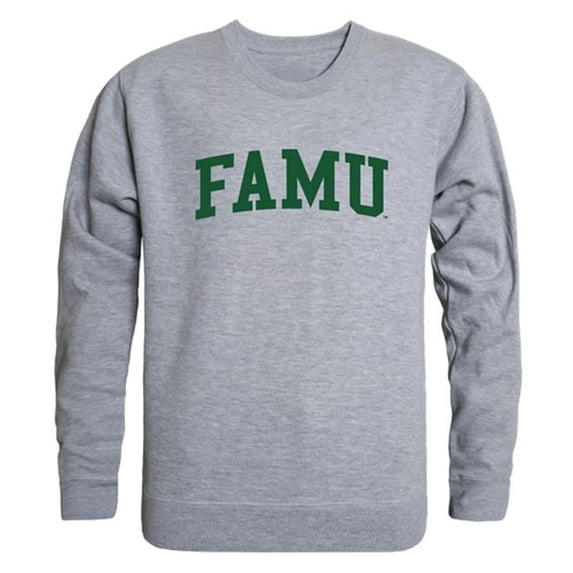 Florida A&M University Men GameDay Crewneck Sweatshirt, Heather Grey - Medium