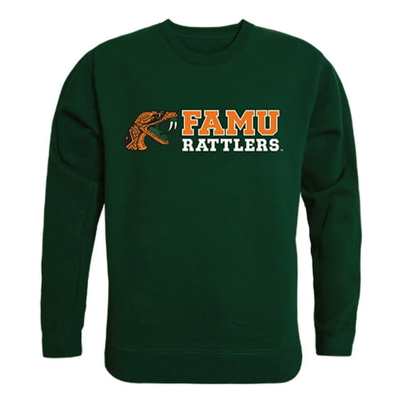 Florida A&M University Rattlers College Crewneck Sweatshirt - Forest Green, X-Large
