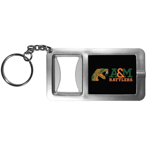 Siskiyou Sports CFBK95 Florida A&M Rattlers Flashlight Key Chain with Bottle Opener - One Size