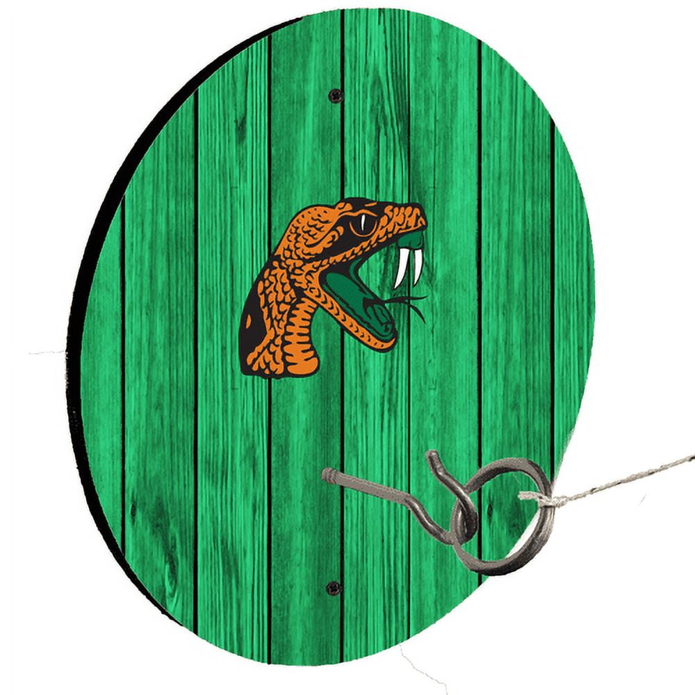 Florida Agricultural & Mechanical University Green Ring Toss Lawn Game