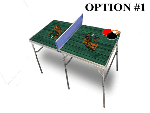 Florida Agricultural & Mechanical University Portable Table Tennis Ping Pong Folding Table w/Accessories