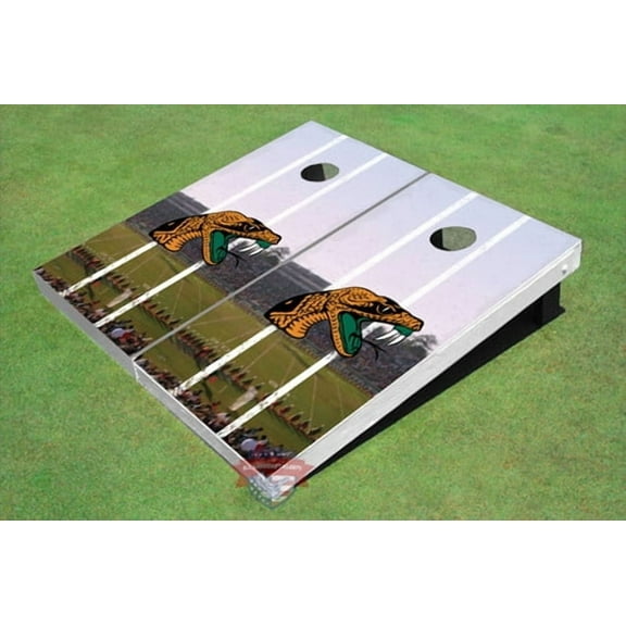 Florida Agricultural & Mechanical University Stadium Long Strip Custom Cornhole Board