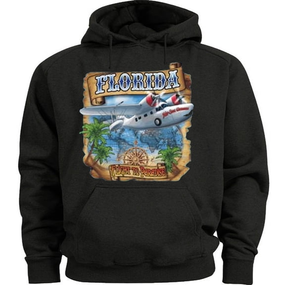 Florida Airplane Souvenir Aviation Pilot Captain Hoodie Sweatshirt Clothing Accessories Gifts Mens