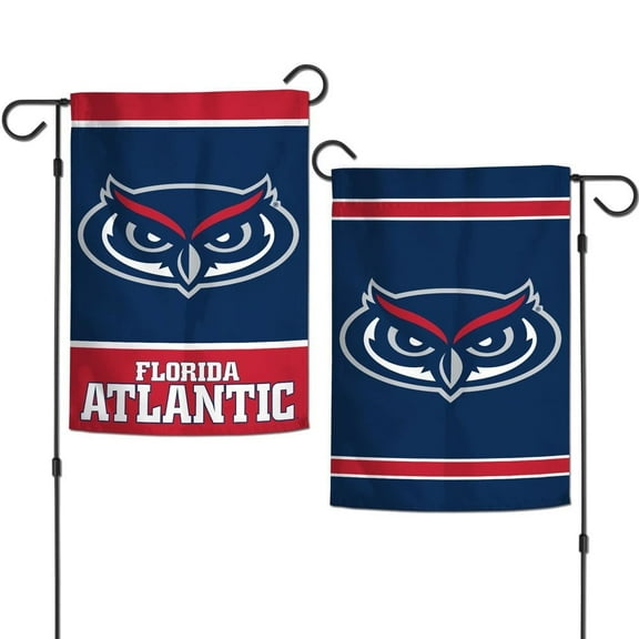 Florida Atlantic Owls 12.5 x 18" Double Sided Yard and Garden College Banner Flag Is Printed in the USA