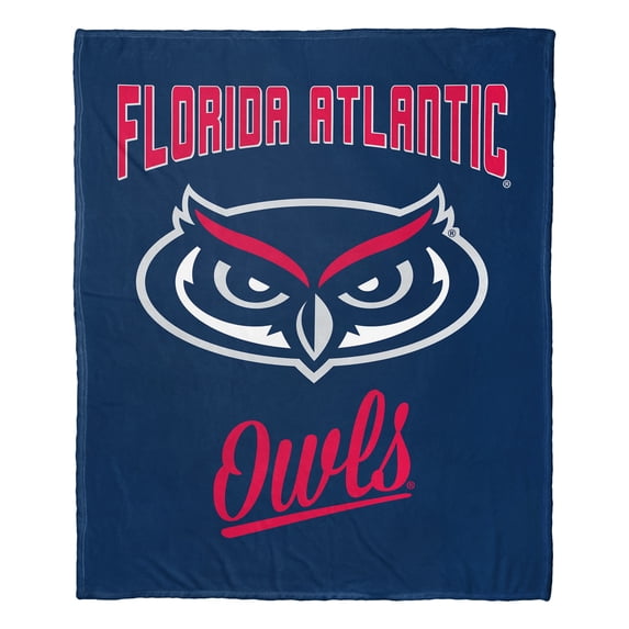 The Northwest 1COL-23600-0307-OOF 50 x 60 in. NCAA Florida Atlantic University Alumni Silk Touch Throw Blanket