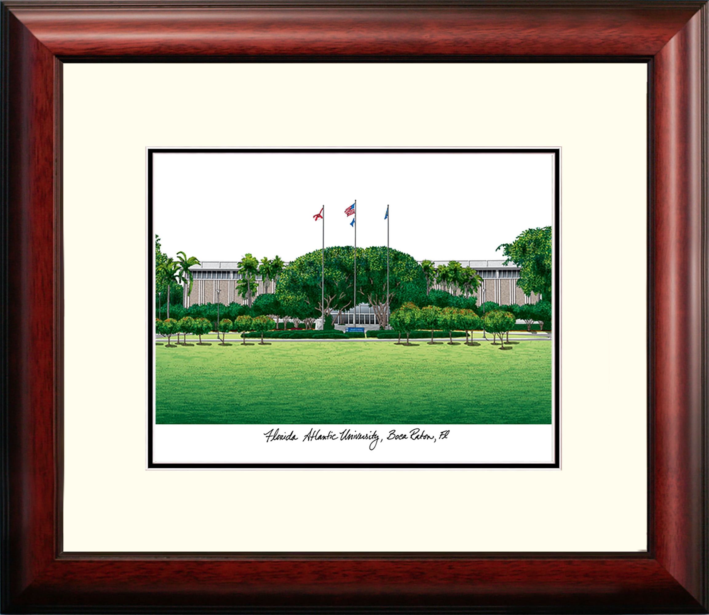 Florida Atlantic University Alumnus Framed Lithograph