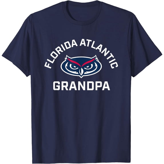 Florida Atlantic University Fau Owls Arched Grandpa T-Shirt Hot Trending Shirt, Vintage Birthday Gift
