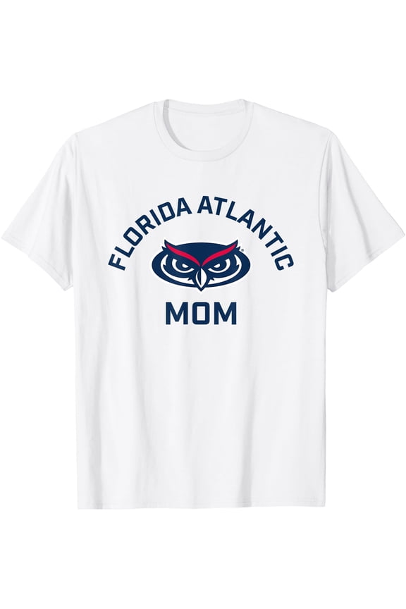 Florida Atlantic University Fau Owls Arched Mom T-Shirt, Unisex T-Shirt