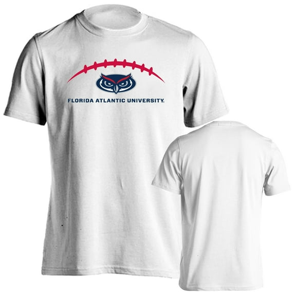Florida Atlantic University Owls Football Laces Out Logo T-Shirt