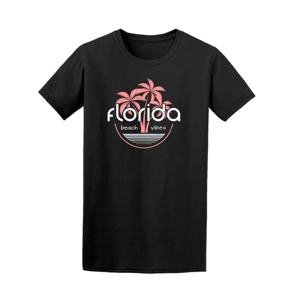 Florida Beach Pink Vibes T-Shirt Men -Image by Shutterstock, Male Large