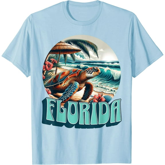 Florida Beach Surfing Surf Ocean Vintage Usa T-Shirt