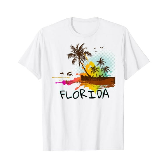 Florida Beach Vacation Tshirt - Art Shirt For Ocean Lovers