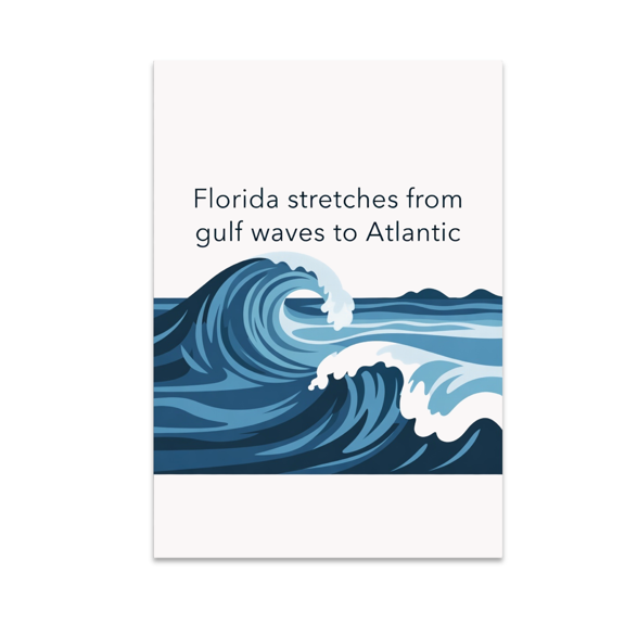 Florida Coastal Wall Decor - Beach Lover - 13x19 Poster Print