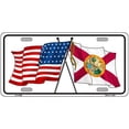 thumbnail image 1 of Florida Crossed US Flag License Plate 24" x 12" Large, 1 of 1