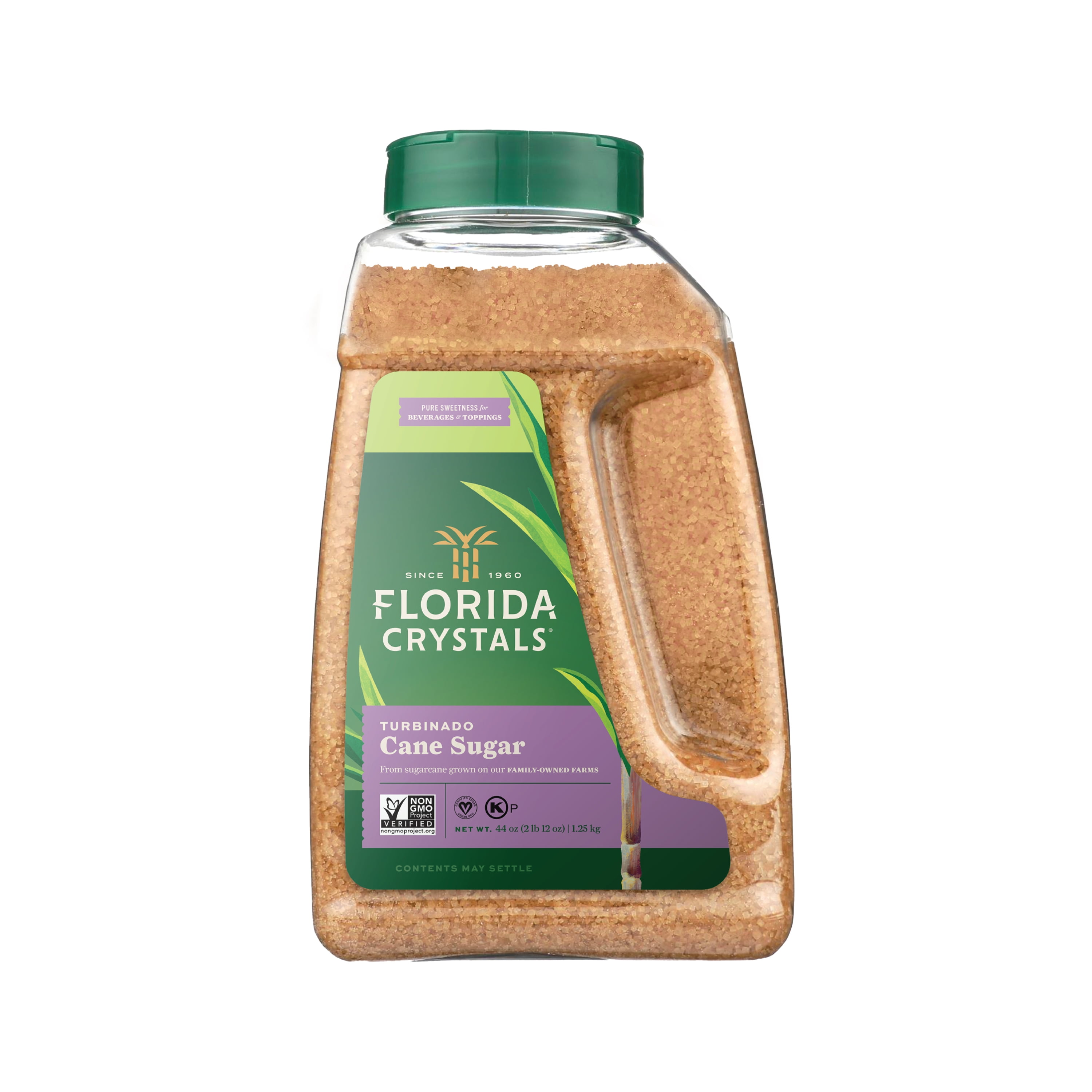 Florida Crystals Turbinado Cane Sugar, 44 oz Jug