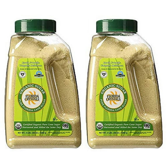 Florida Crystals Organic Cane Sugar Jug, 3 Pound (2)