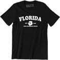 thumbnail image 1 of Florida Est. 1845 The Sunshine Country State Tourist Map Men's T-Shirt, 1 of 4