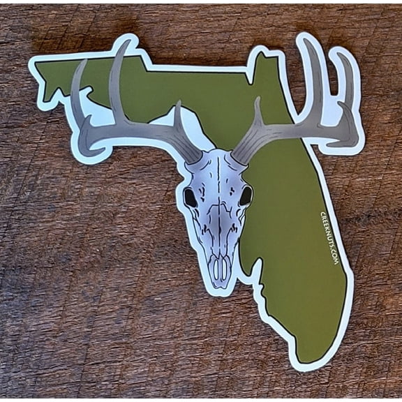 Florida Euro Mount Deer Hunting Sticker Decal