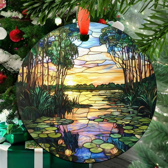 Florida Everglades: Ornament Style Wall or Window Hanging, 2025, Holiday Decoration, Seasonal Keepsake Gift, Unique Collectible, Window Hanging, Home 2025, Festive Home Accent,