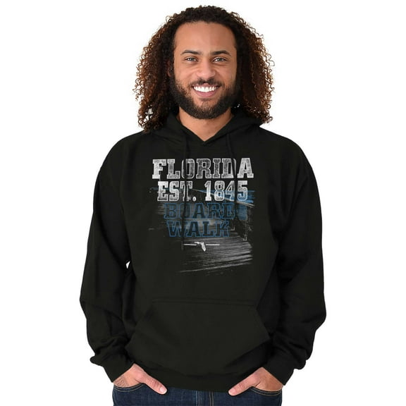 Florida FL Beach Boardwalk Souvenir Hoodie Sweatshirt Women Men Brisco Brands S