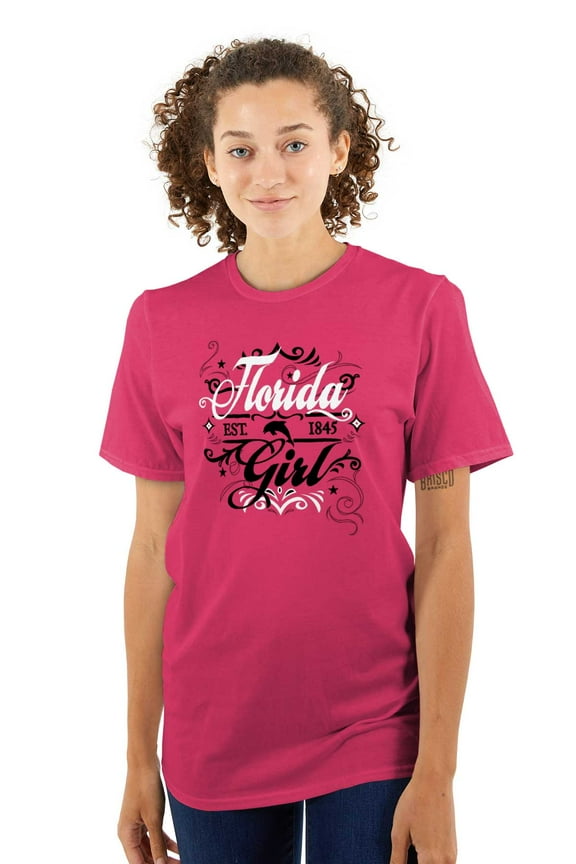 Florida FL Fancy Feminine Filagree Women's Plus Size Graphic Tee Brisco Brands 3X