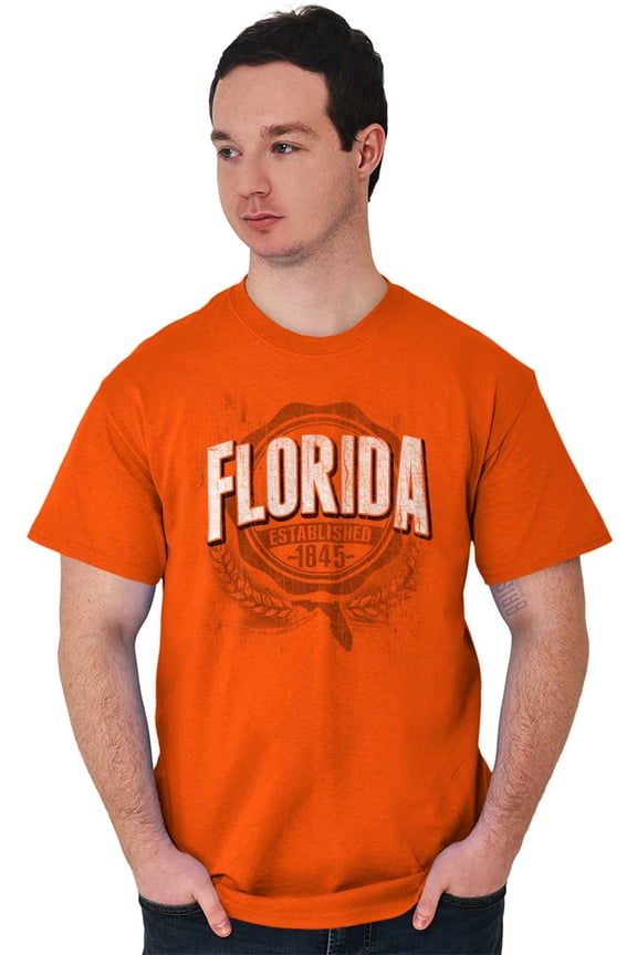 Florida FL Student Campus Pride Men's Graphic T Shirt Tees Brisco Brands X