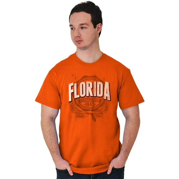 Florida FL Student Campus Pride Plus Size Crewneck Graphic Tee Shirt Brisco Brands 2X