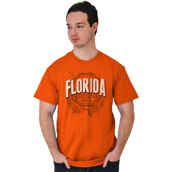 Florida FL Student Campus Pride Plus Size Crewneck Graphic Tee Shirt Brisco Brands 2X