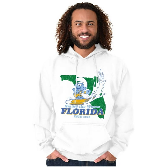 Florida FL Surf Beach Sunshine Smurf Hoodie Sweatshirt Women Men Brisco Brands M