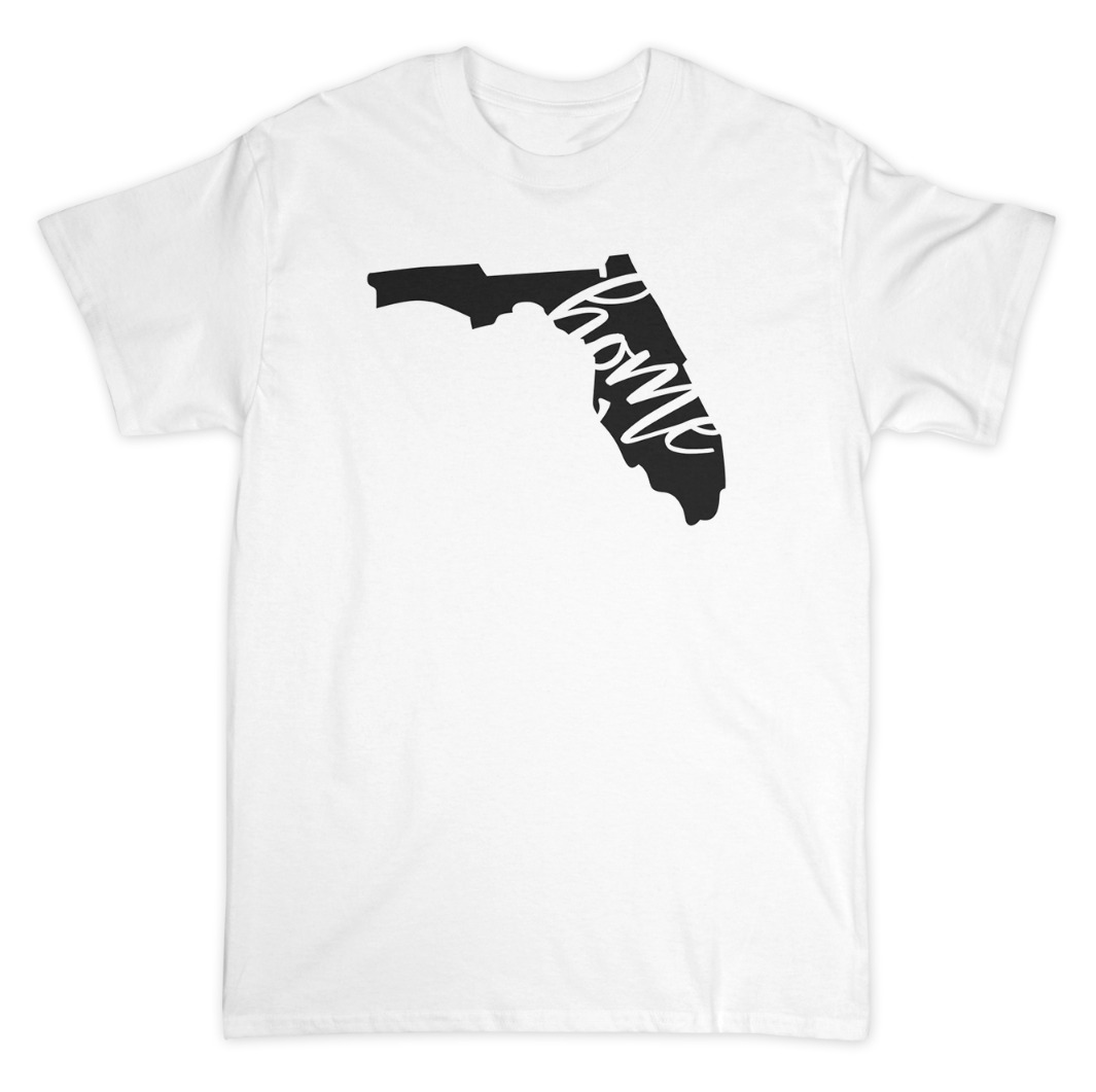 Florida FL Tampa Miami Jacksonville White Cotton Blend TShirt