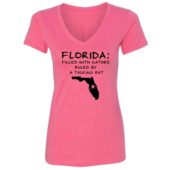 Florida: Filled With Gators Womens V-Neck Tee